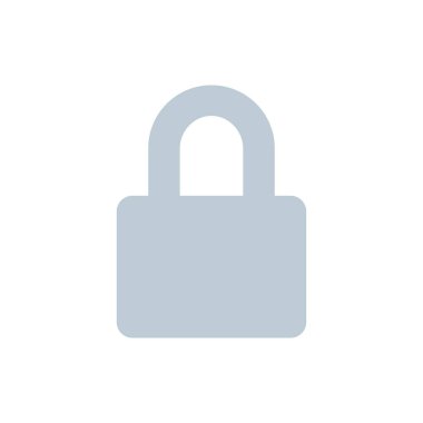 Basit simge, vektör illüstrasyonunu kilitle