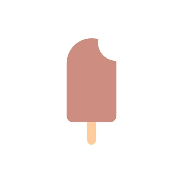 Popsicle Ice Cream Simple Icon Vector Illustration —  Vetores de Stock