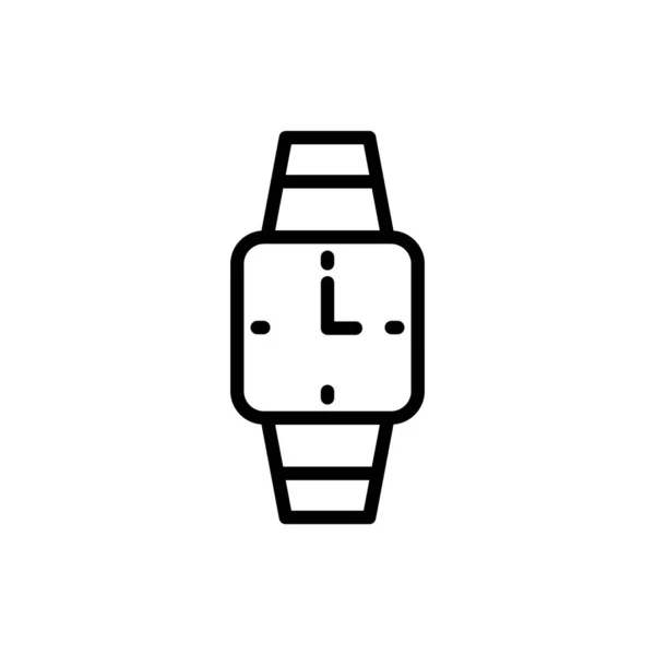 Icono Del Reloj Pulsera Ilustración Vector Simple — Archivo Imágenes Vectoriales