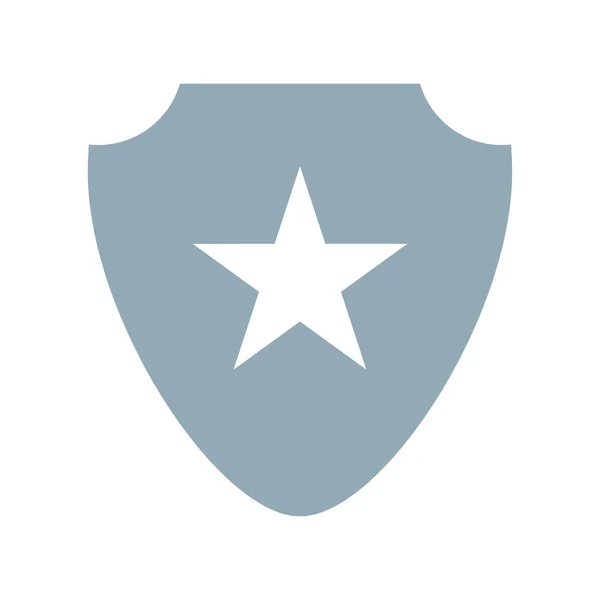 Shield Web Icon Vector Illustration — ストックベクタ