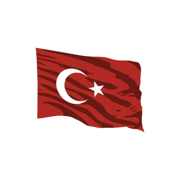 Vector Illustration Turkey Copy Space — 图库矢量图片