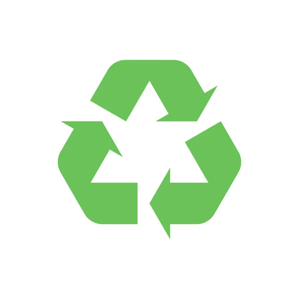 Recycle Trash Symbol Icon Vector Illustration — Stockvektor