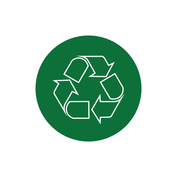 Recycle Trash Symbol Icon Vector Illustration — Wektor stockowy