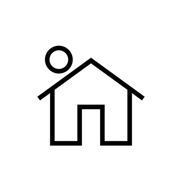 Real Estate Concept House Icon Vector Illustration — Vettoriale Stock