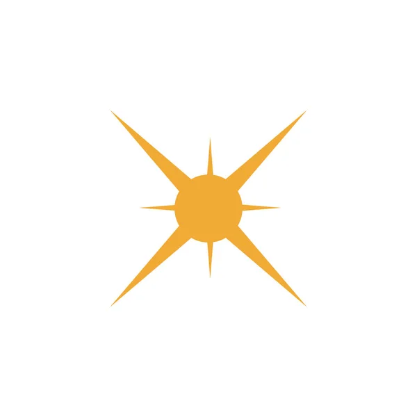 Icono Estrella Dorada Aislado Blanco — Vector de stock