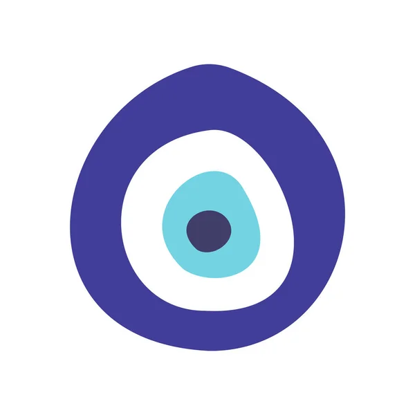 Nazar Evil Eye Amulet Talisman Vector Illustration — ストックベクタ