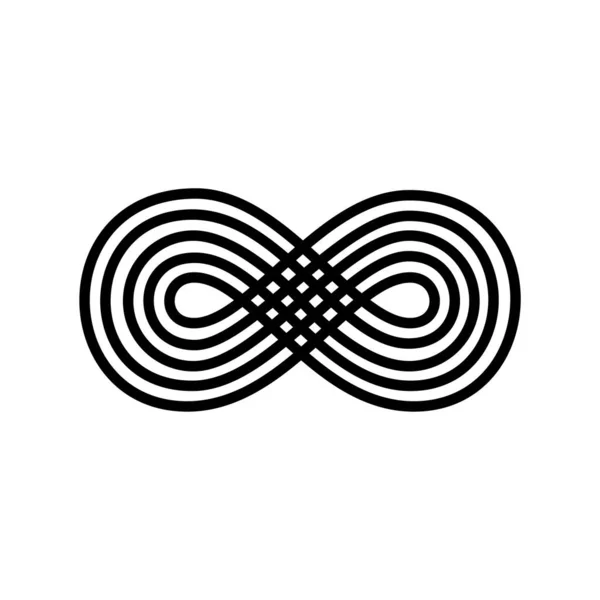 Infinity Simple Icon Vector Illustration — Διανυσματικό Αρχείο