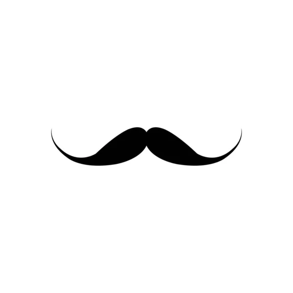 Mustache Icon Flat Design Style — Stockvektor