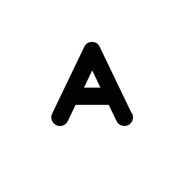 Letra Símbolo Icono Vector Ilustración — Vector de stock