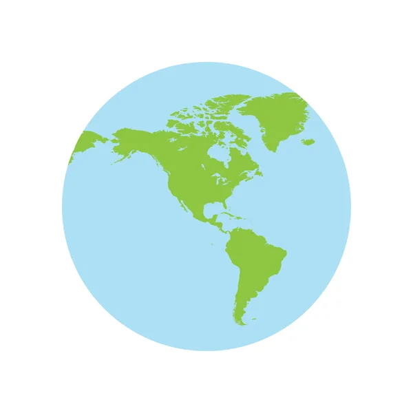 Ikona Mapy Świata Tło Ilustracji Wektora — Wektor stockowy