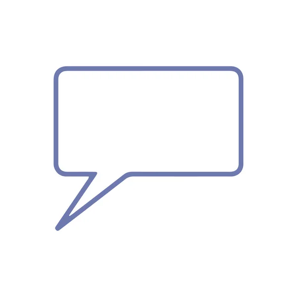 Stylized Speech Bubble Icon Vector Illustration —  Vetores de Stock