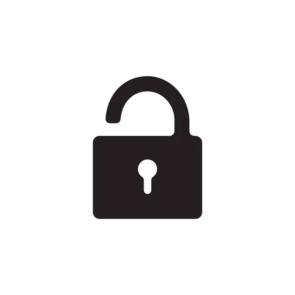 Lock Web Icon Simple Design Vector Illustration — Image vectorielle