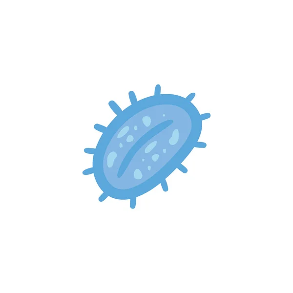 Virus Icono Vector Ilustración Fondo — Archivo Imágenes Vectoriales