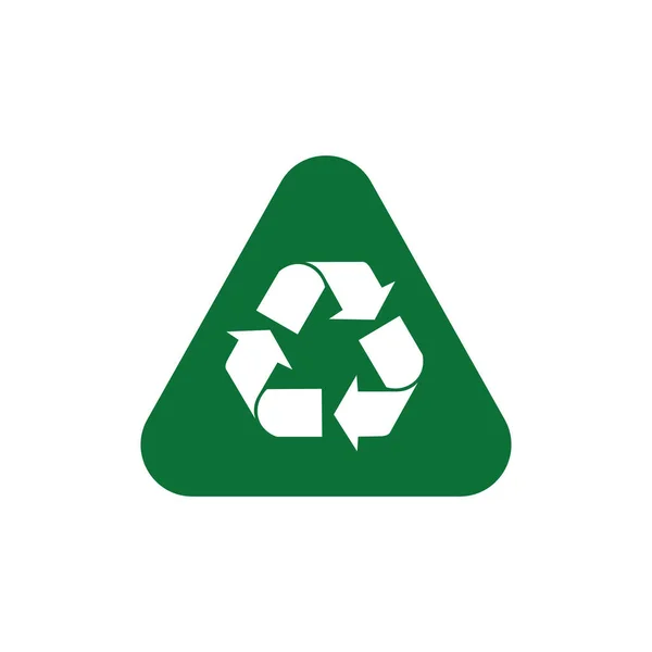 Recycle Trash Symbol Icon Vector Illustration — 图库矢量图片