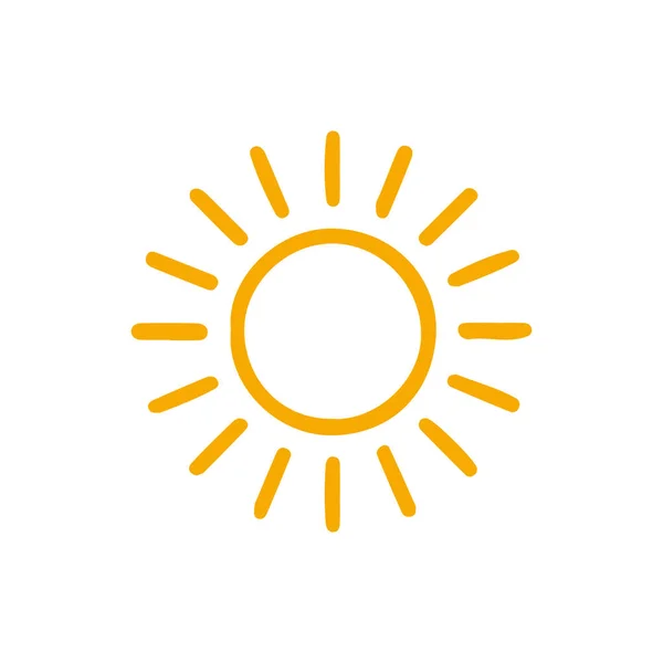 Сонце Плоский Значок Векторна Ілюстрація — стоковий вектор