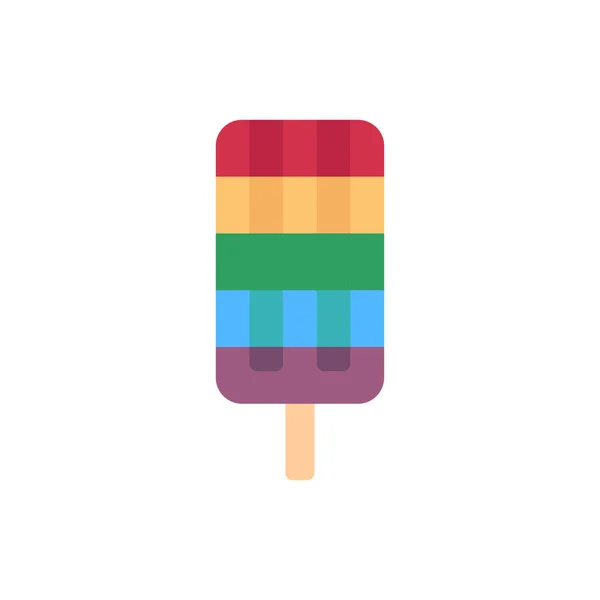 Popsicle Ice Cream Simple Icon Vector Illustration — 图库矢量图片