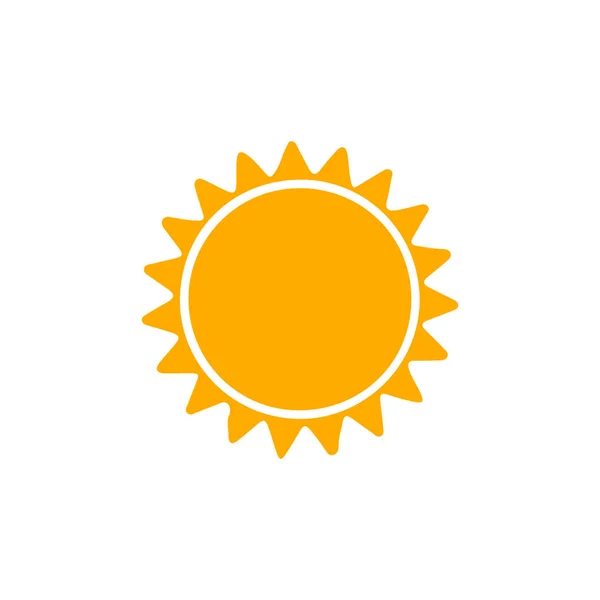 Icono Del Sol Aislado Sobre Fondo Blanco — Vector de stock