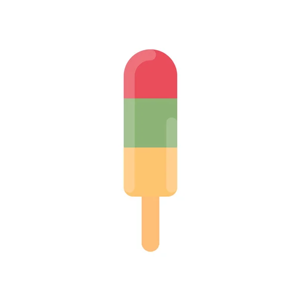 Popsicle Ice Cream Simple Icon Vector Illustration — Stockový vektor