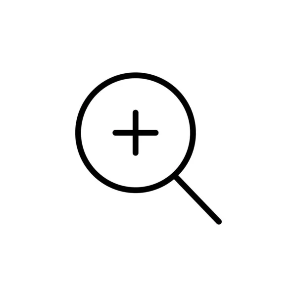Magnifier Vector Icon Modern Simple Illustration — Stock vektor