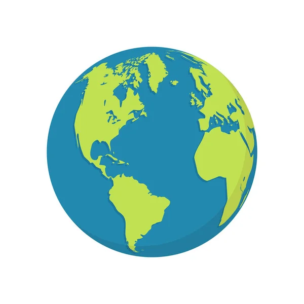 World Map Icon Vector Illustration Background — 스톡 벡터