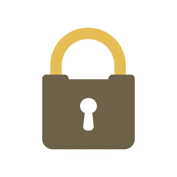 Lock Web Icon Simple Design Vector Illustration — Stockvector