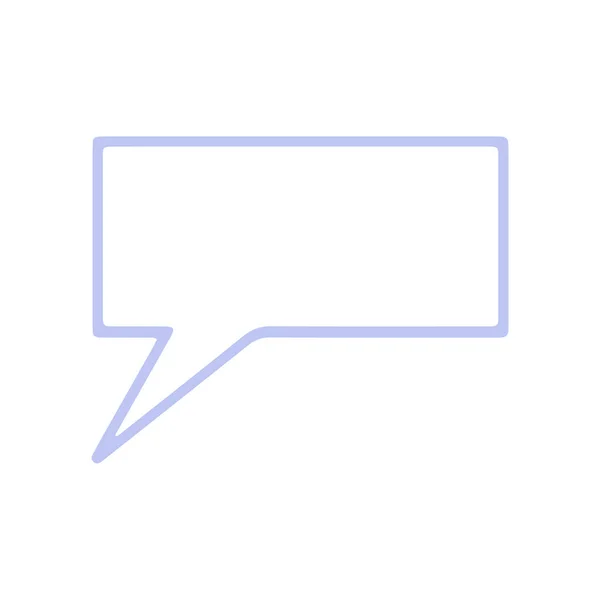 Stylized Speech Bubble Icon Vector Illustration —  Vetores de Stock