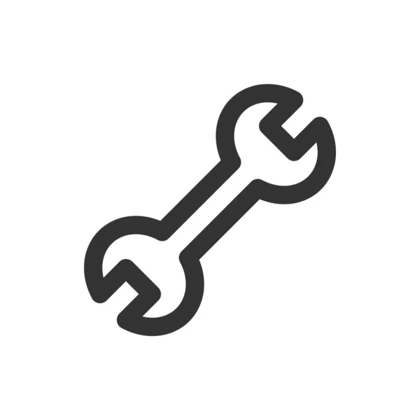Wrench Icon Vector Illustration Background — Vetor de Stock