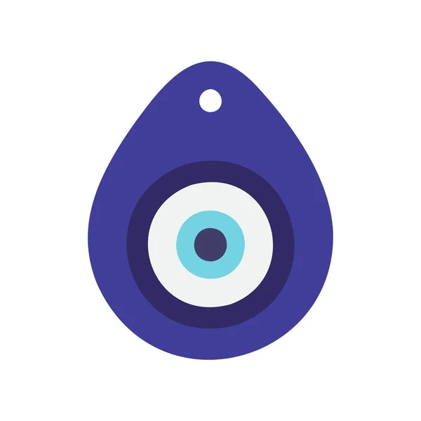 Nazar Evil Eye Amulet Talisman Vector Illustration — Stock vektor