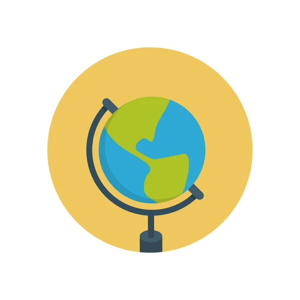 World Map Icon Vector Illustration Background — Stockvektor