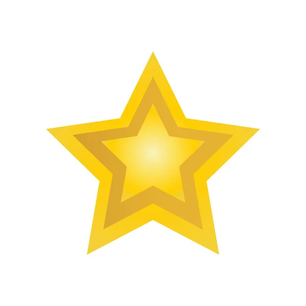 Color Vector Illustration Star Icon — Wektor stockowy