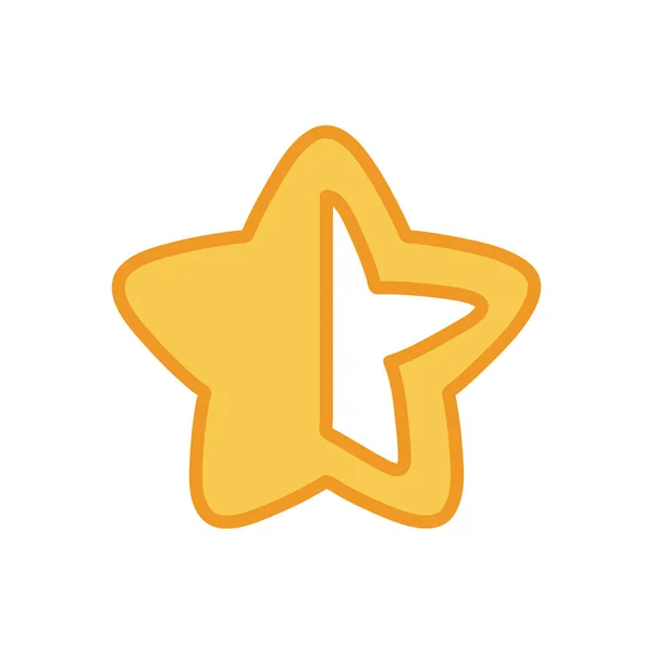 Color Vector Illustration Star Icon — Vettoriale Stock