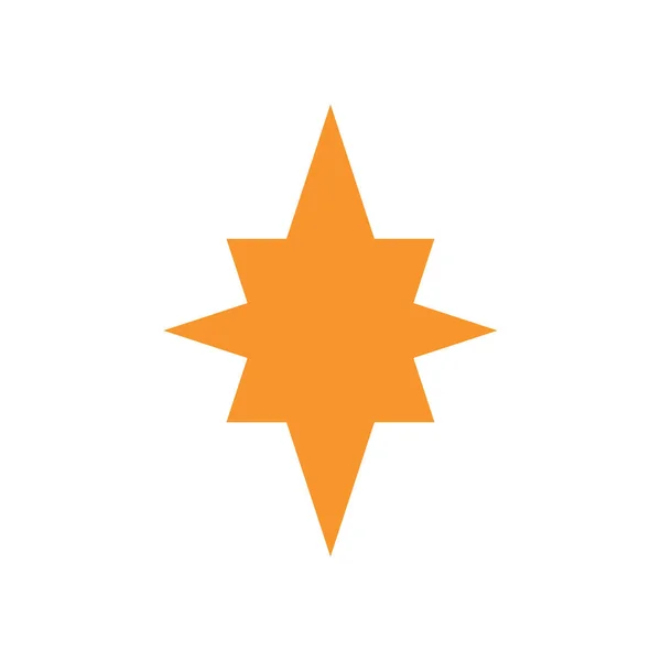 Yıldız Simgesinin Renk Vektör Illüstrasyonu — Stok Vektör