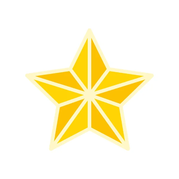 Цветная Векторная Иллюстрация Значка Звезды — стоковый вектор