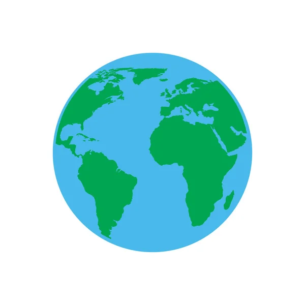 World Map Icon Vector Illustration Background — 스톡 벡터