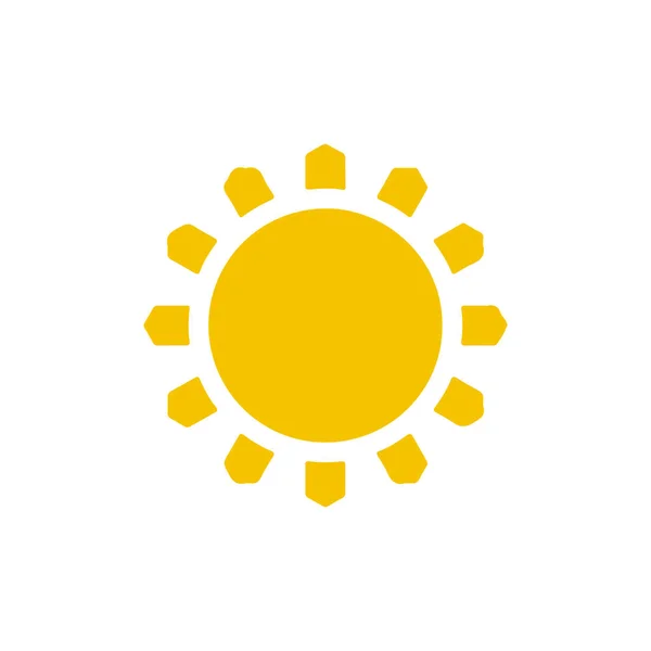 太陽フラット アイコン ベクトル図 — ストックベクタ