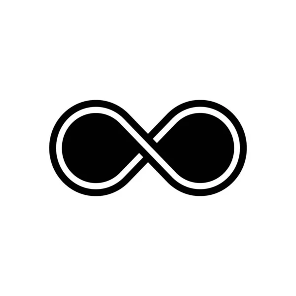 Infinity Simple Icon Vector Illustration — стоковый вектор