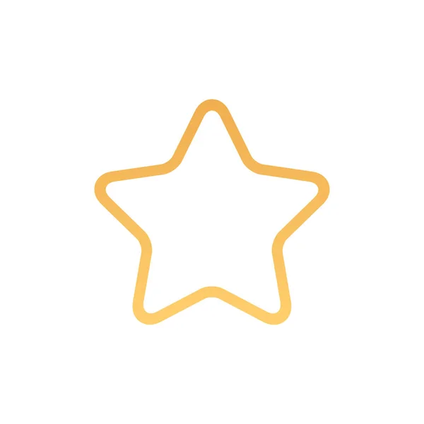 Color Vector Illustration Star Icon — Stock Vector