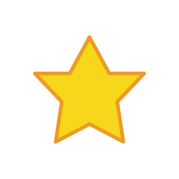Kolorowy Wektor Ilustracja Ikony Gwiazdy — Wektor stockowy