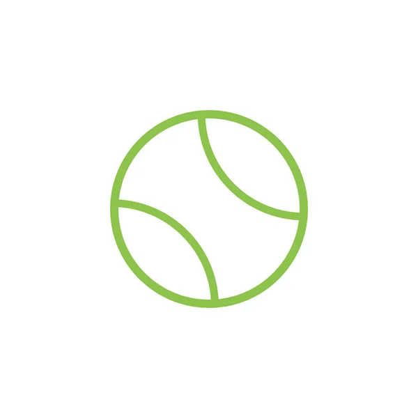 Icône Balle Tennis Illustration Vectorielle — Image vectorielle