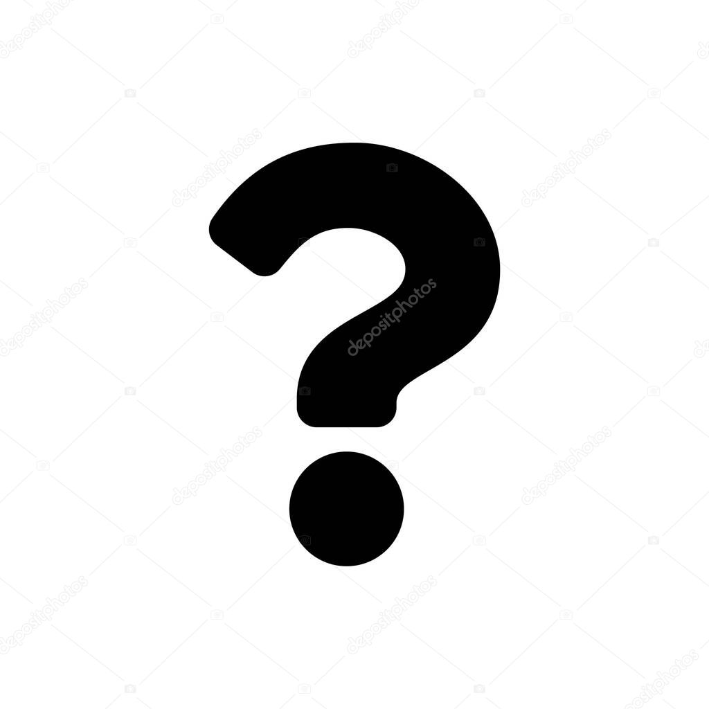 question mark sign vector illustration, copy space
