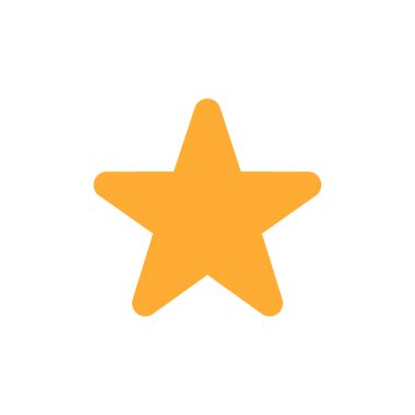 yıldız simgesinin renk vektör illüstrasyonu