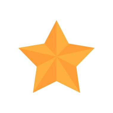 yıldız simgesinin renk vektör illüstrasyonu