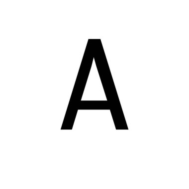 Letter A symbol icon vector illustration