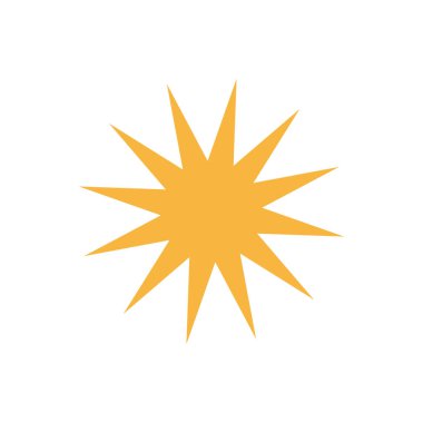 yıldız simgesinin renk vektör illüstrasyonu