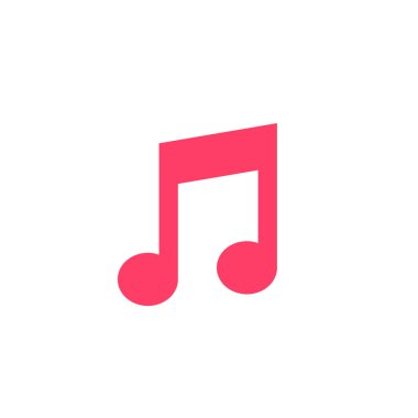 müzik notası ikon vektör illüstrasyonu