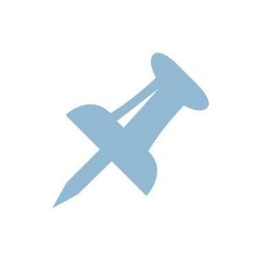 biçimlendirilmiş navigasyon pin simgesi, vektör illüstrasyonu