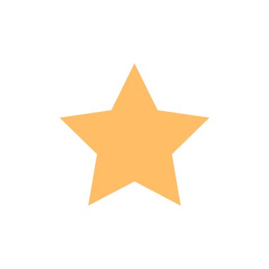 yıldız simgesinin renk vektör illüstrasyonu