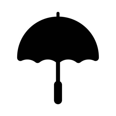Şemsiyenin vektör illüstrasyon simgesi 