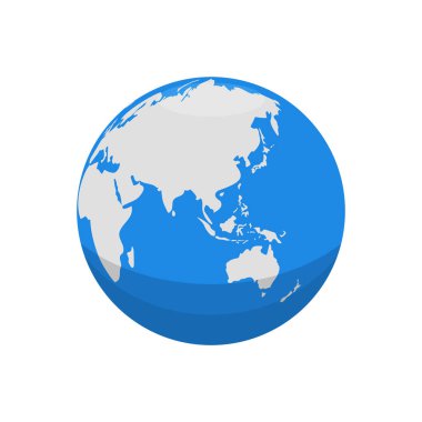 dünya haritası simgesi, vektör resimleme arkaplanı