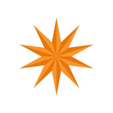 yıldız simgesinin renk vektör illüstrasyonu